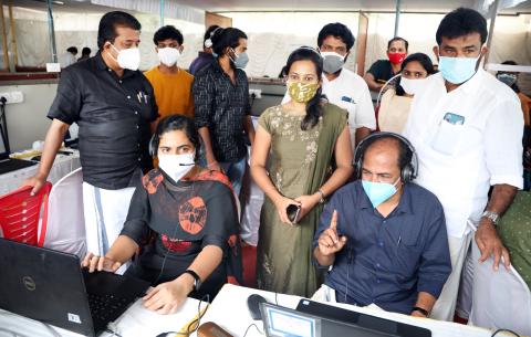  Hon'ble Minister Sri. GR Anil Visitng Control Room